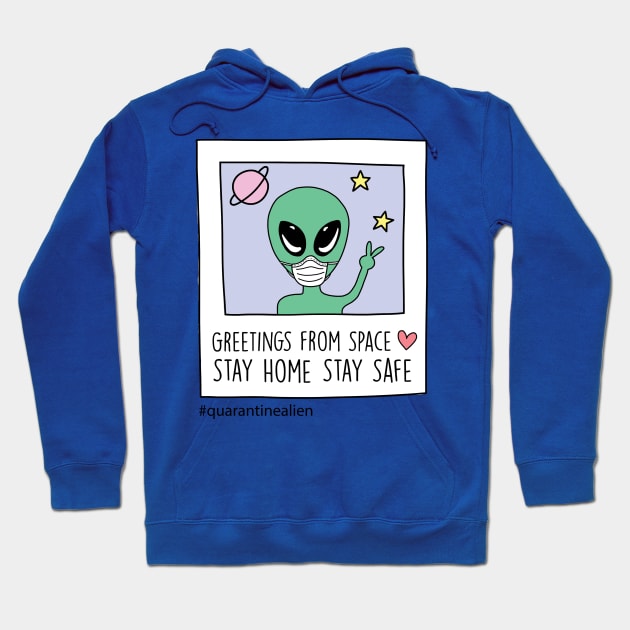 Quarantine Alien Hoodie by SuperrSunday